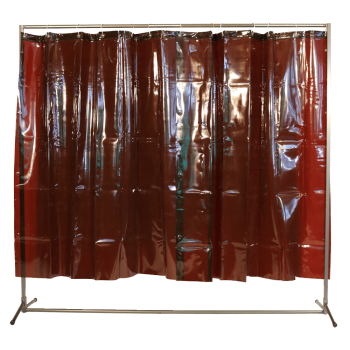 Stellwand / Schutzwand VIPER 2000 mit 2 Vorhängen 1600 x 1400 mm